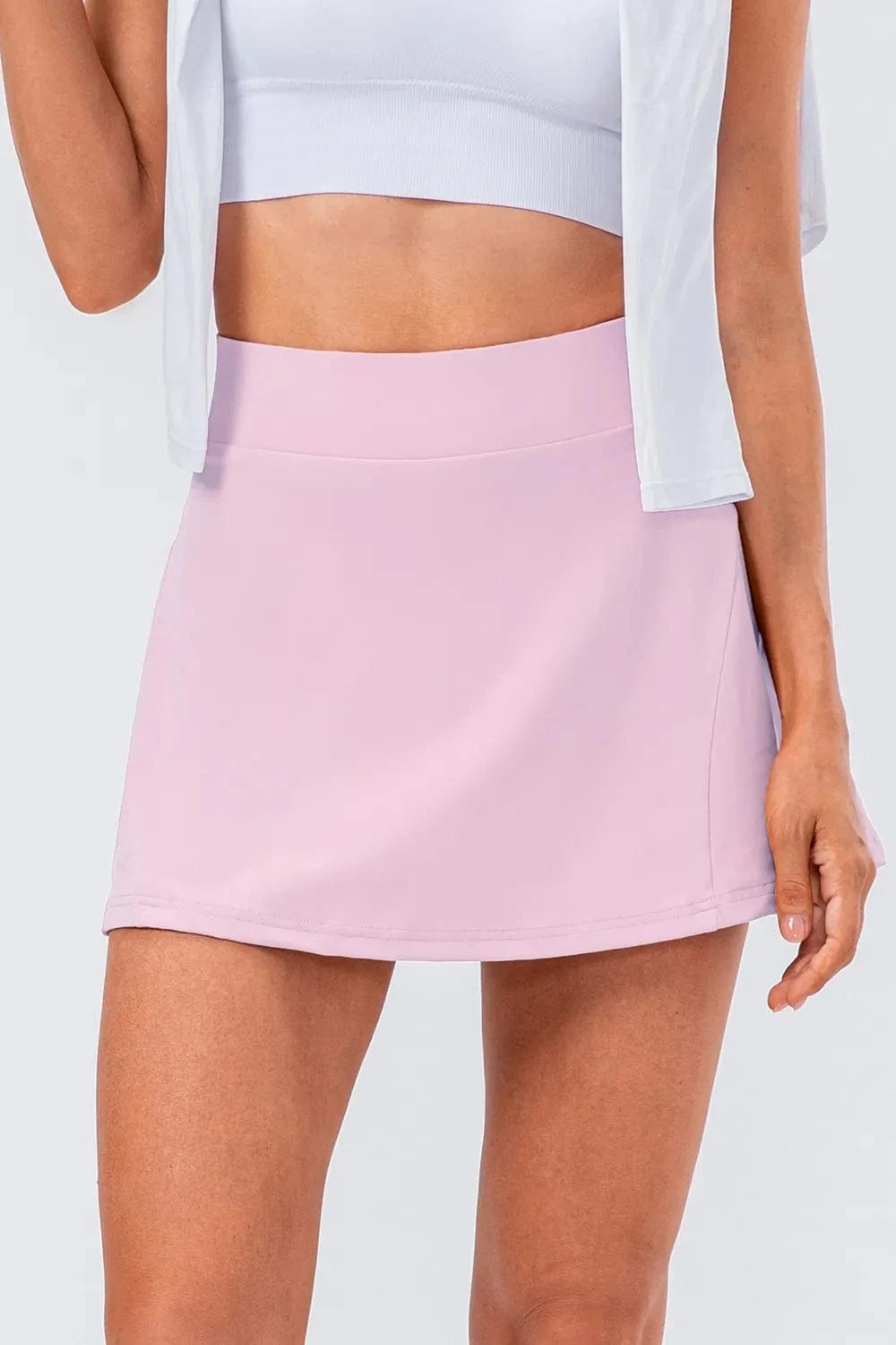 High Waist Pleated Active Skirt - ShalayeFashion