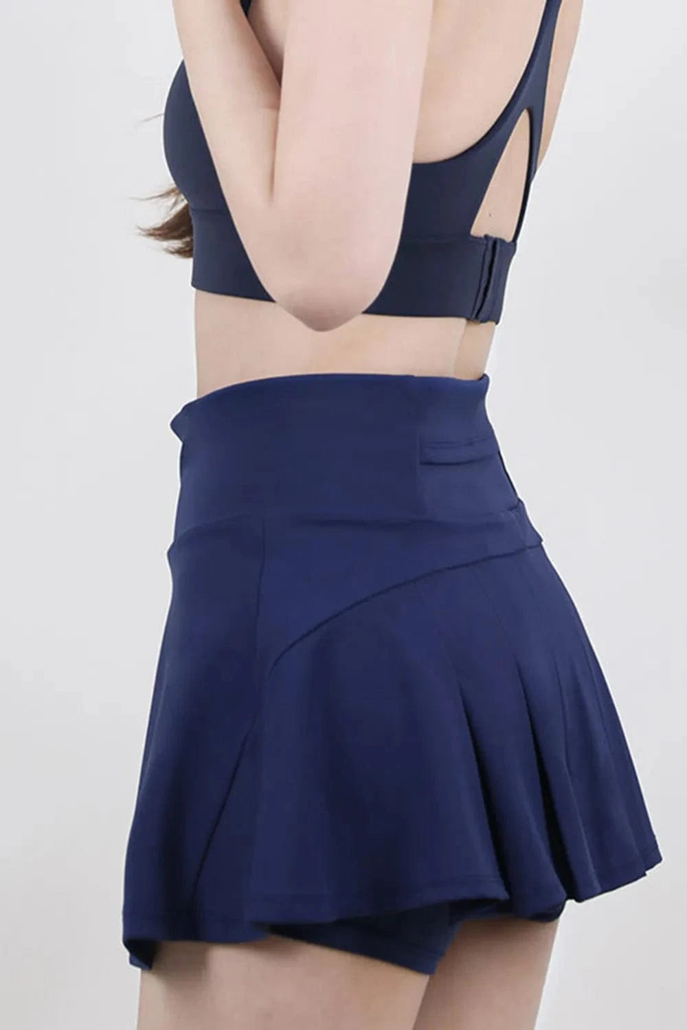 High Waist Pleated Active Skirt - ShalayeFashion