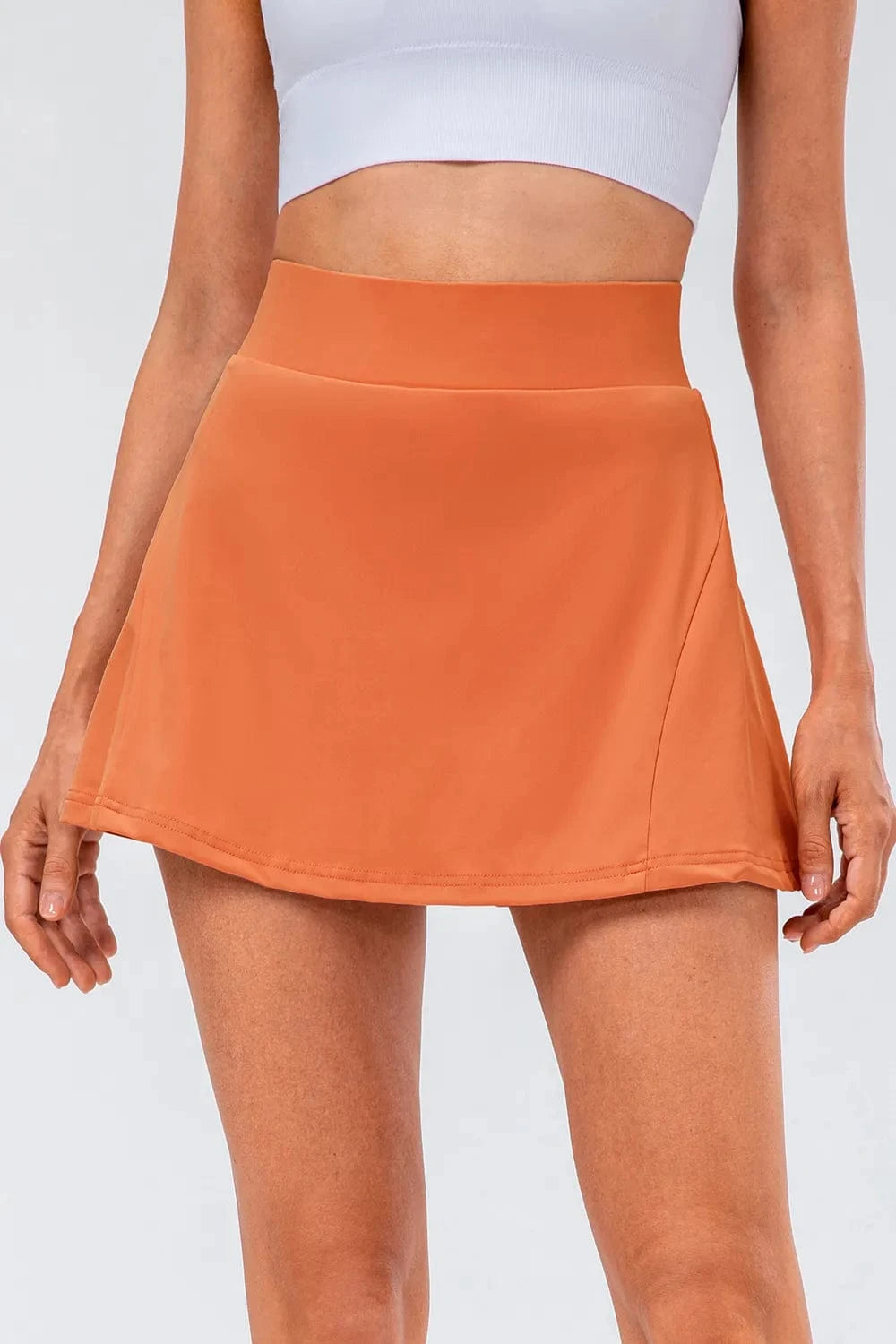 High Waist Pleated Active Skirt - ShalayeFashion