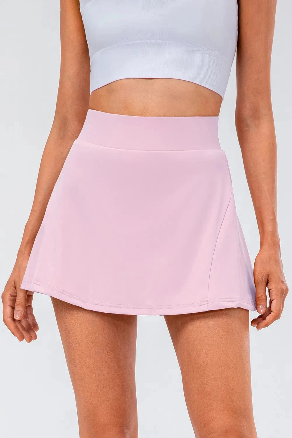 High Waist Pleated Active Skirt - ShalayeFashion