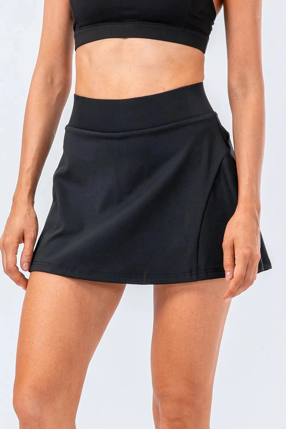 High Waist Pleated Active Skirt - ShalayeFashion