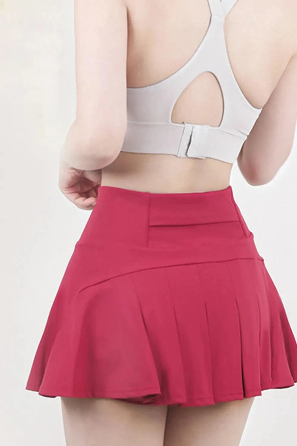 High Waist Pleated Active Skirt - ShalayeFashion