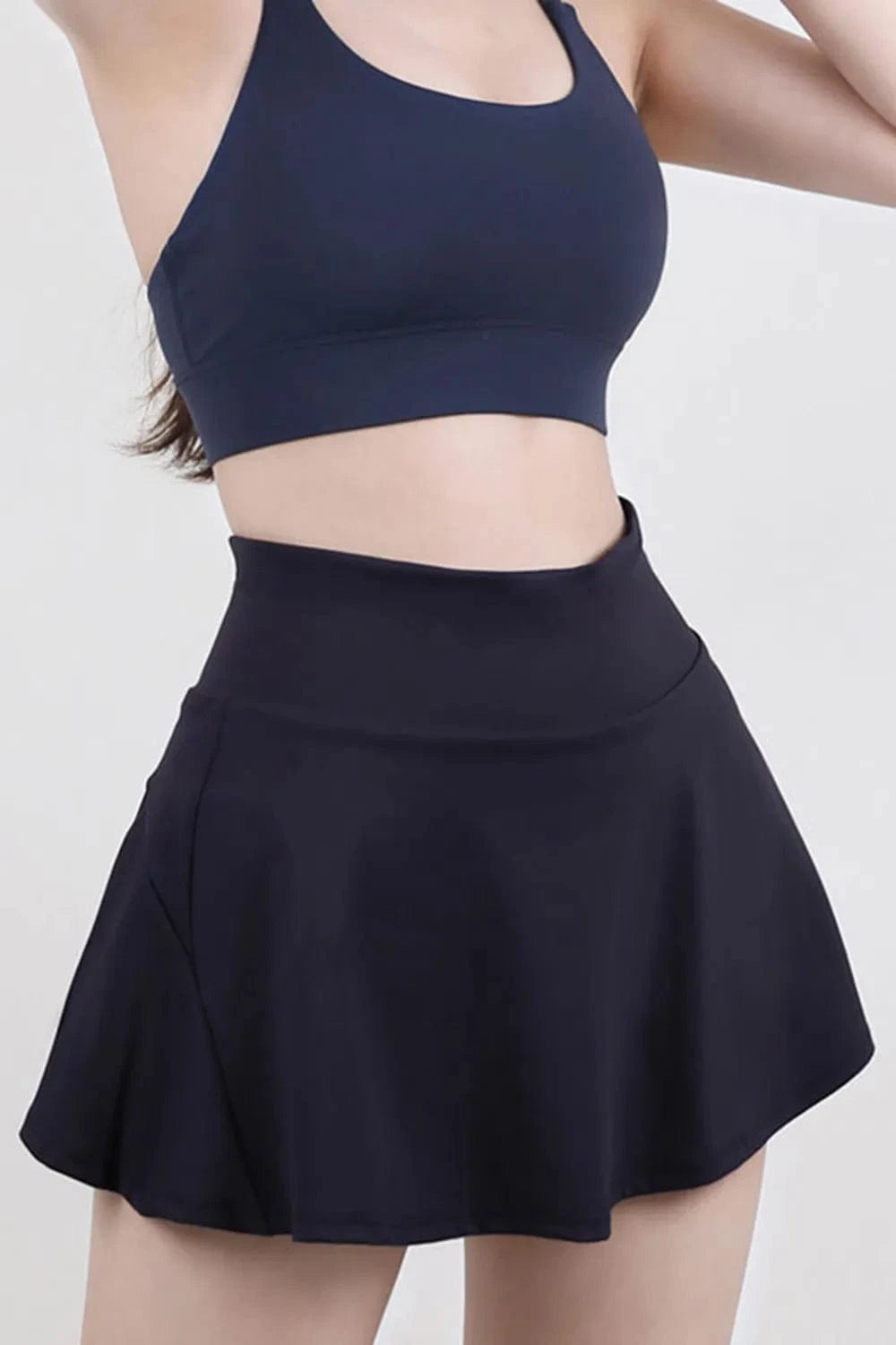 High Waist Pleated Active Skirt - ShalayeFashion