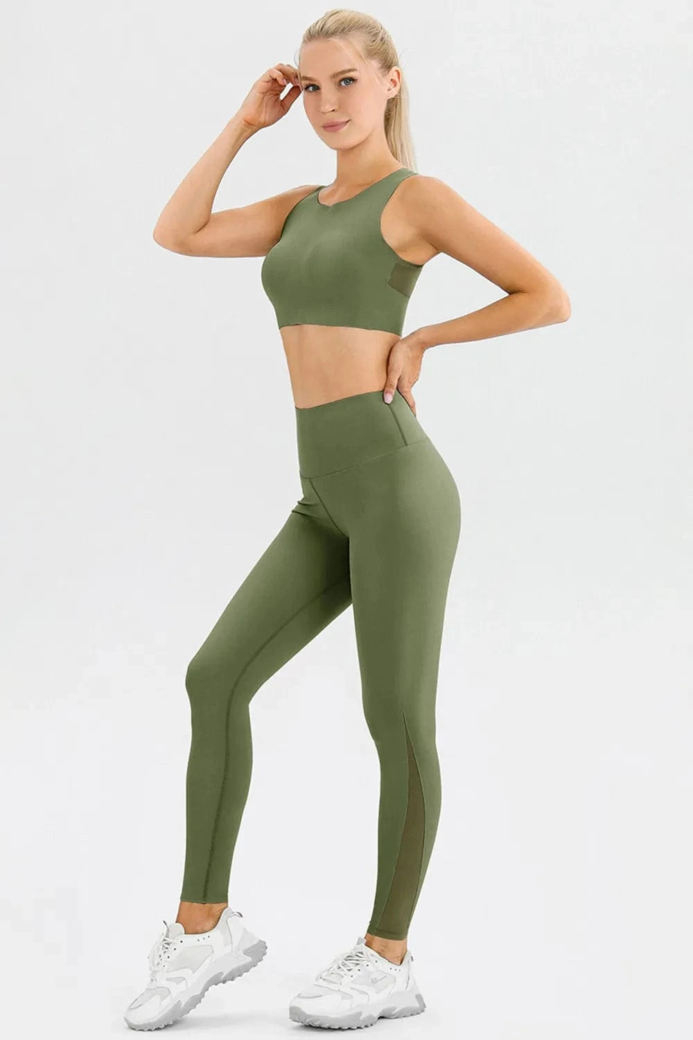 High Waist Skinny Active Pants - ShalayeFashion