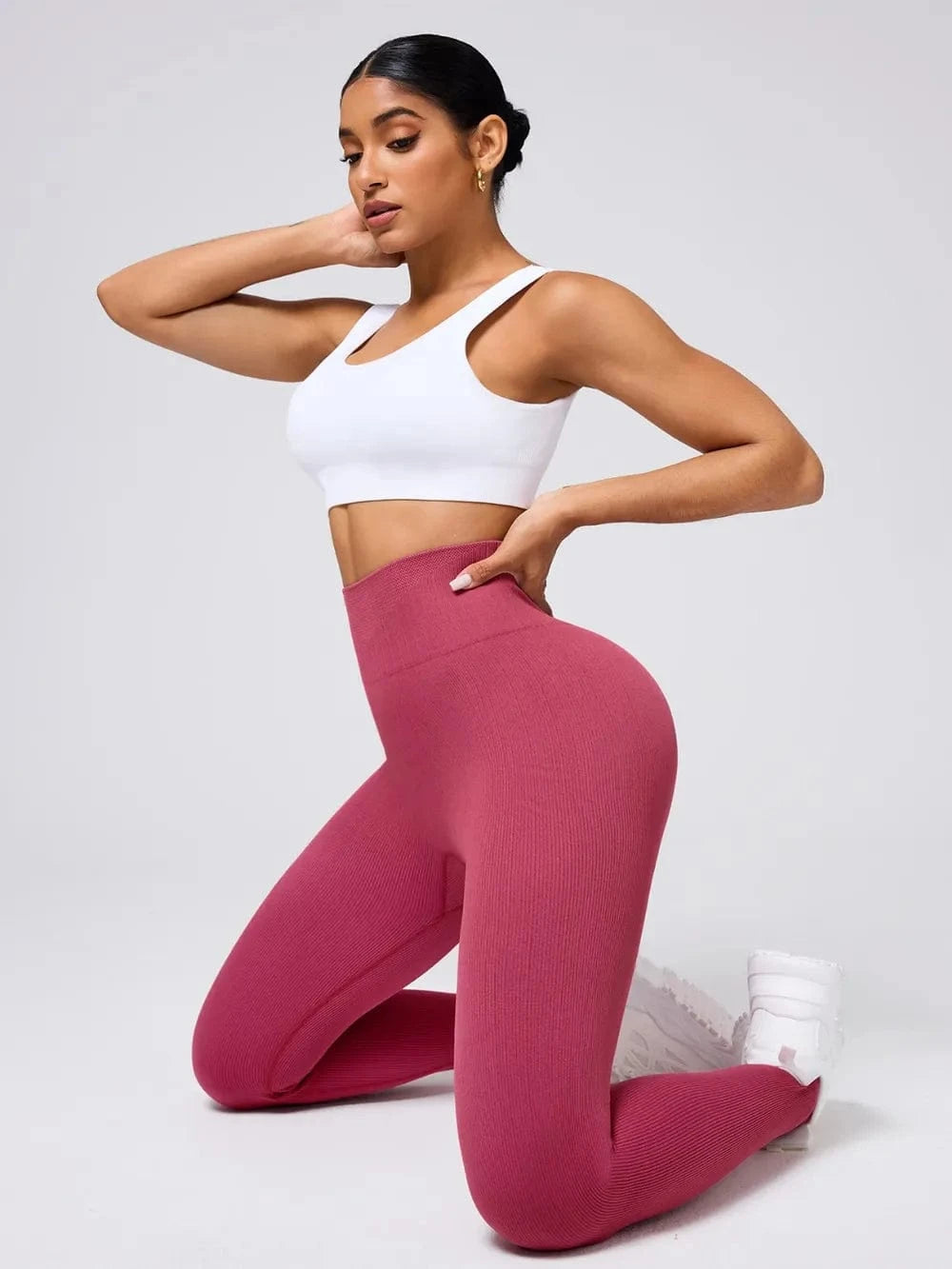 High Waist Stirrup Active Leggings - ShalayeFashion