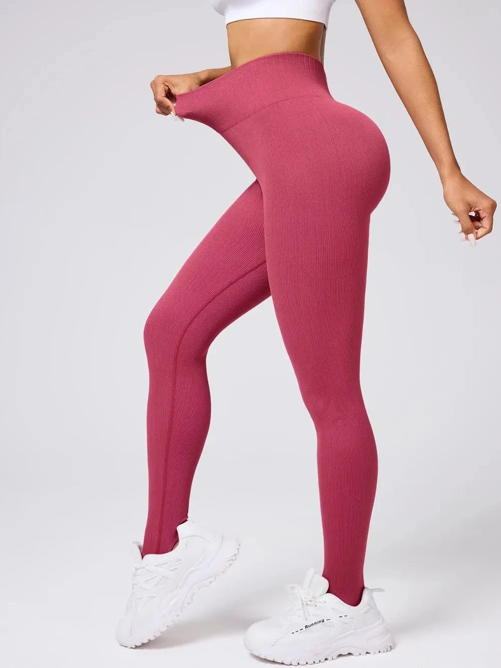 High Waist Stirrup Active Leggings - ShalayeFashion