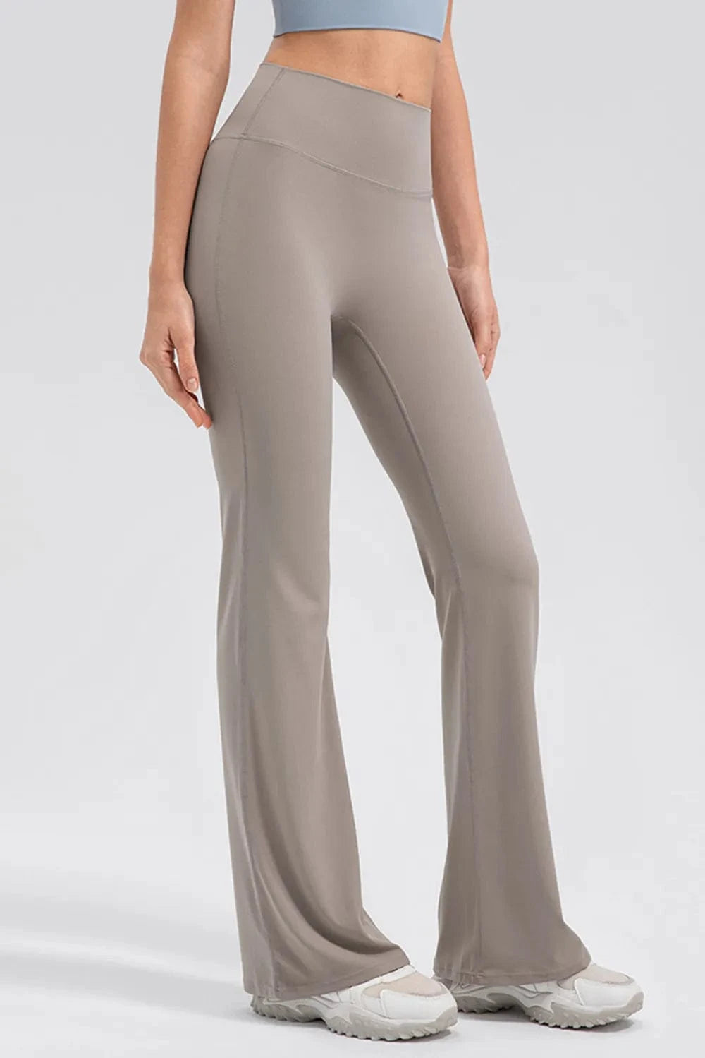 High Waist Straight Active Pants - ShalayeFashion