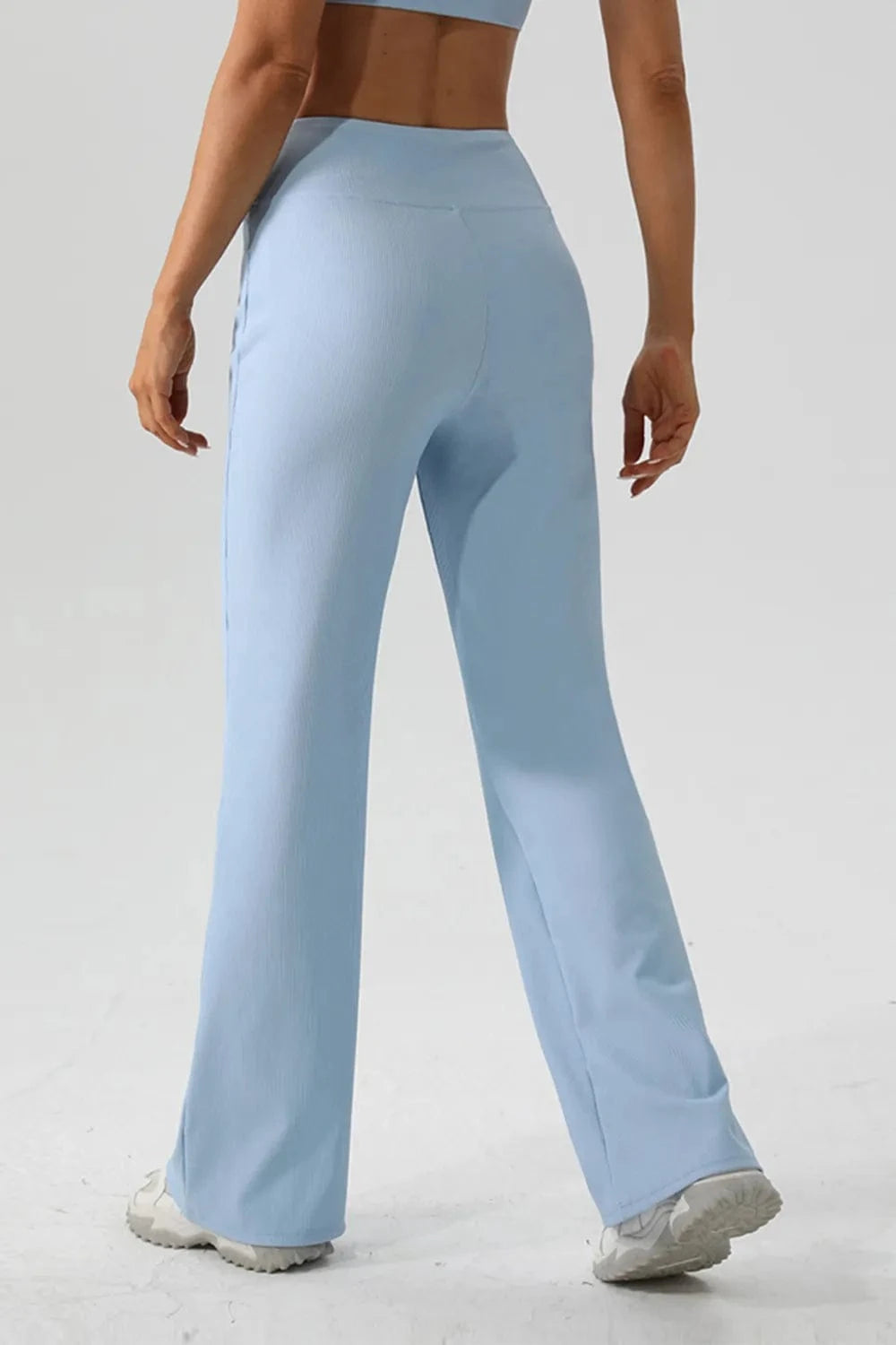High Waist Straight Active Pants - ShalayeFashion