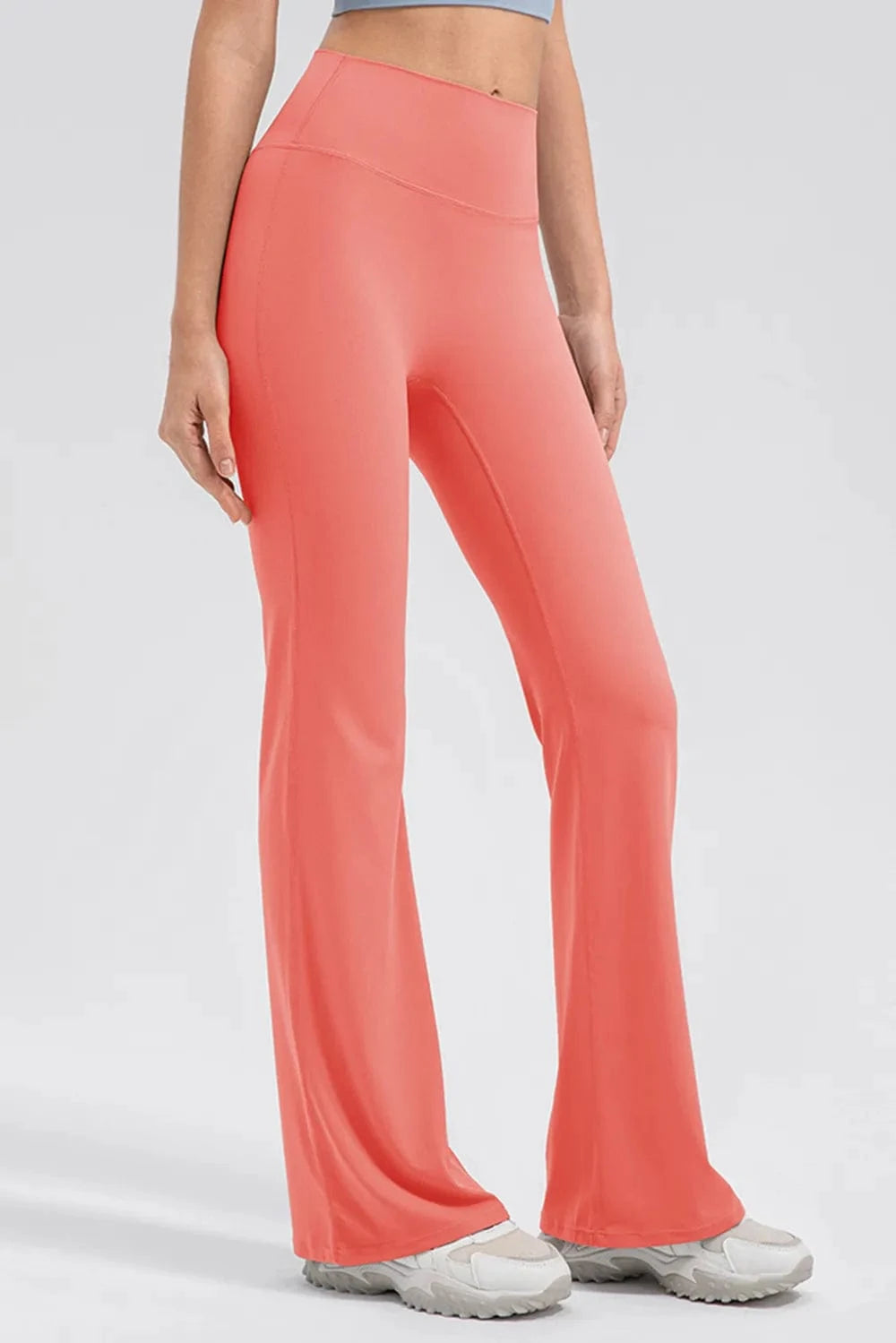 High Waist Straight Active Pants - ShalayeFashion