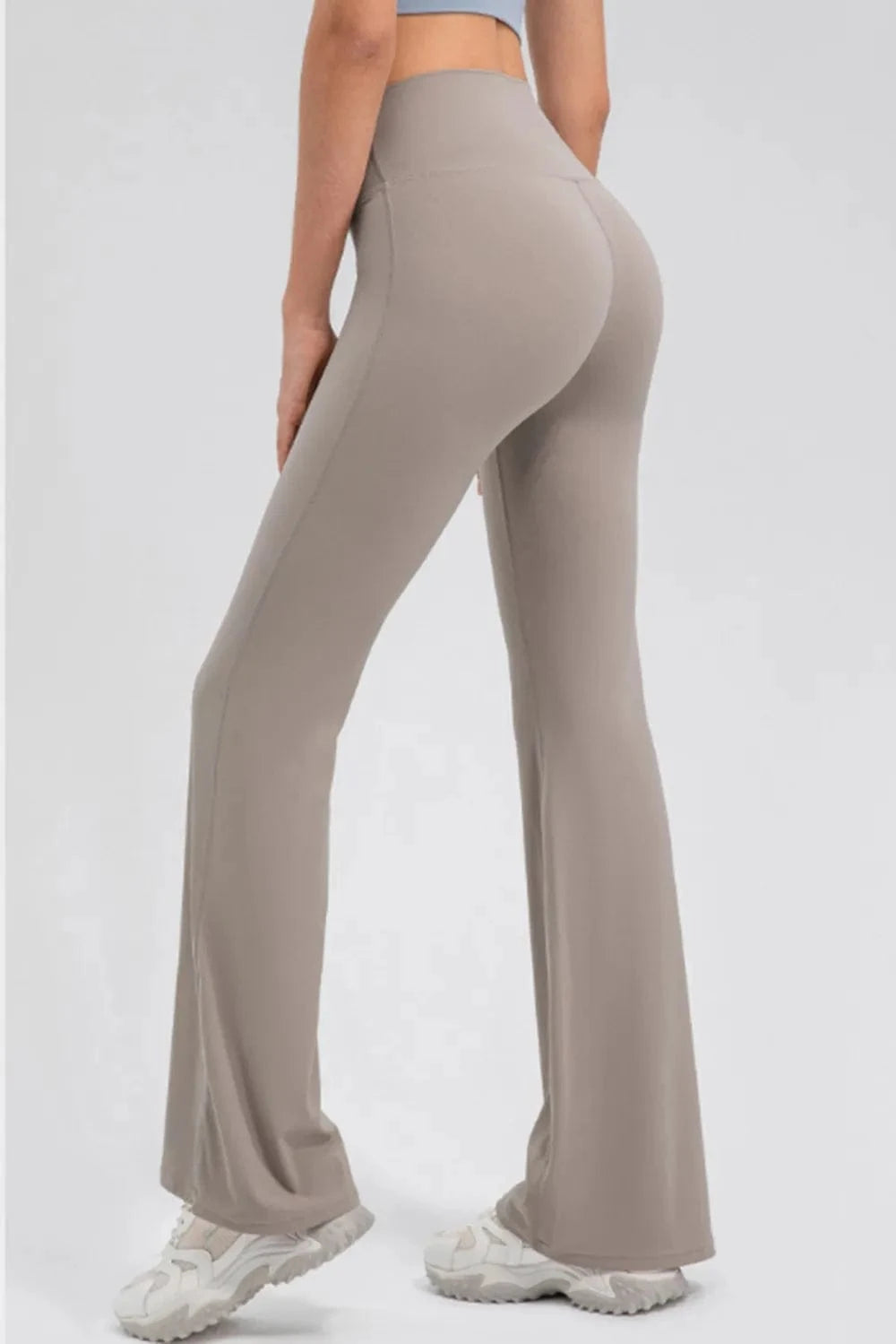 High Waist Straight Active Pants - ShalayeFashion