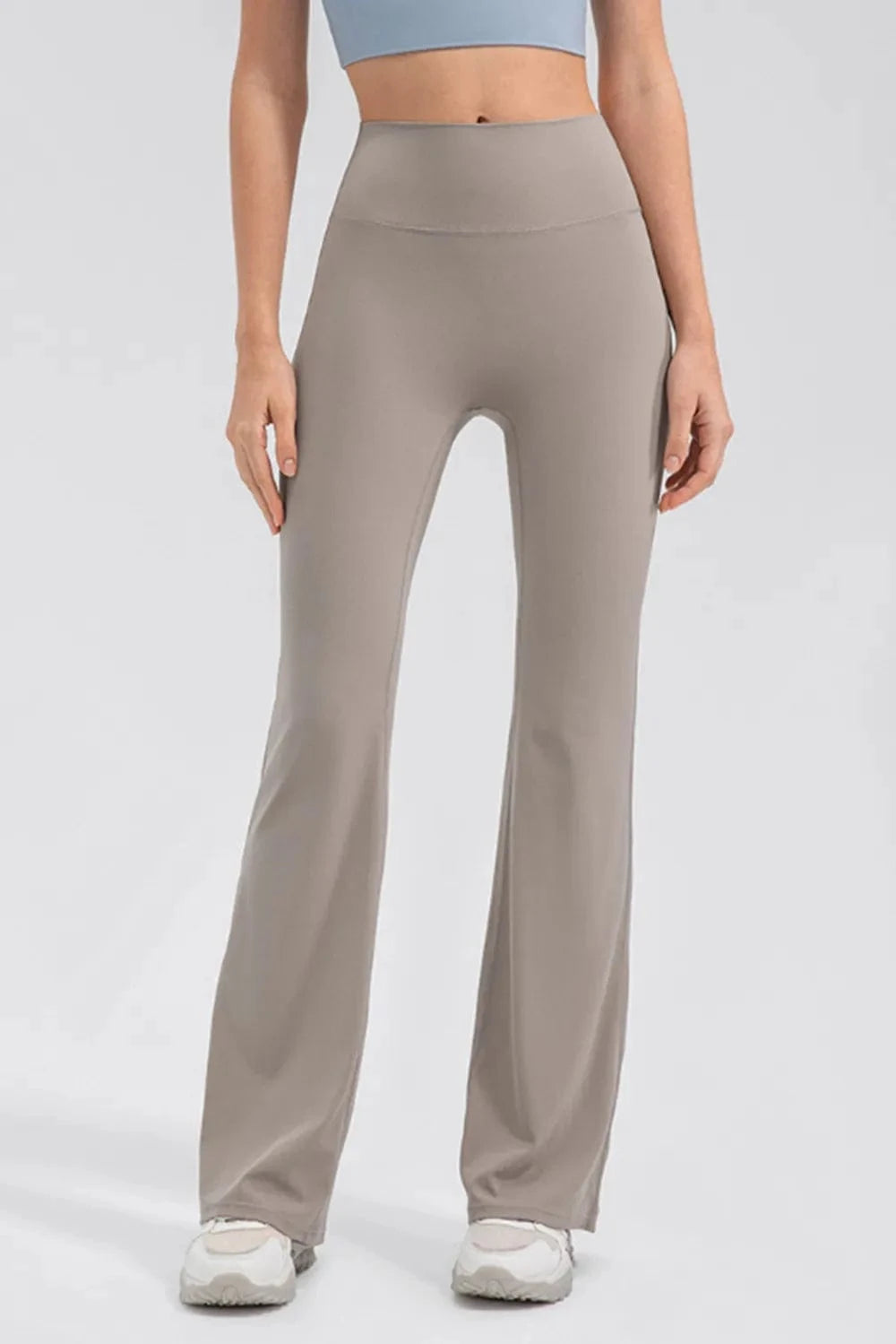 High Waist Straight Active Pants - ShalayeFashion