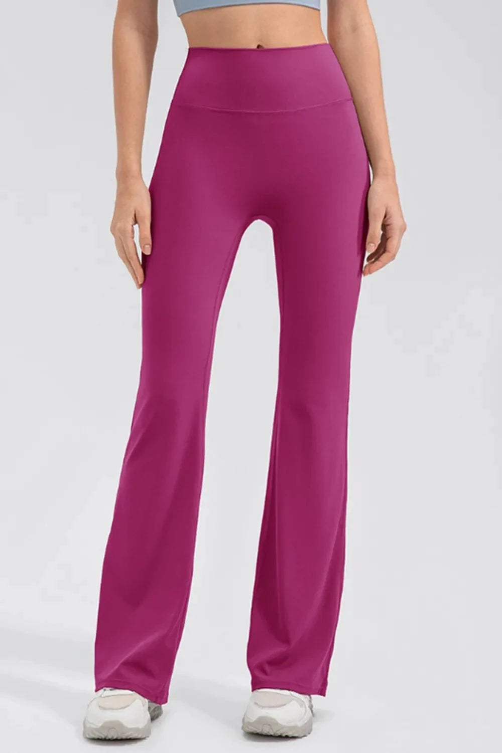 High Waist Straight Active Pants - ShalayeFashion