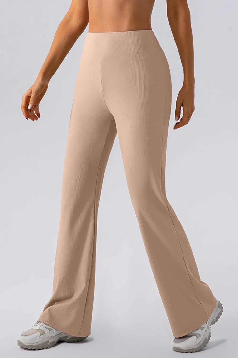 High Waist Straight Active Pants - ShalayeFashion