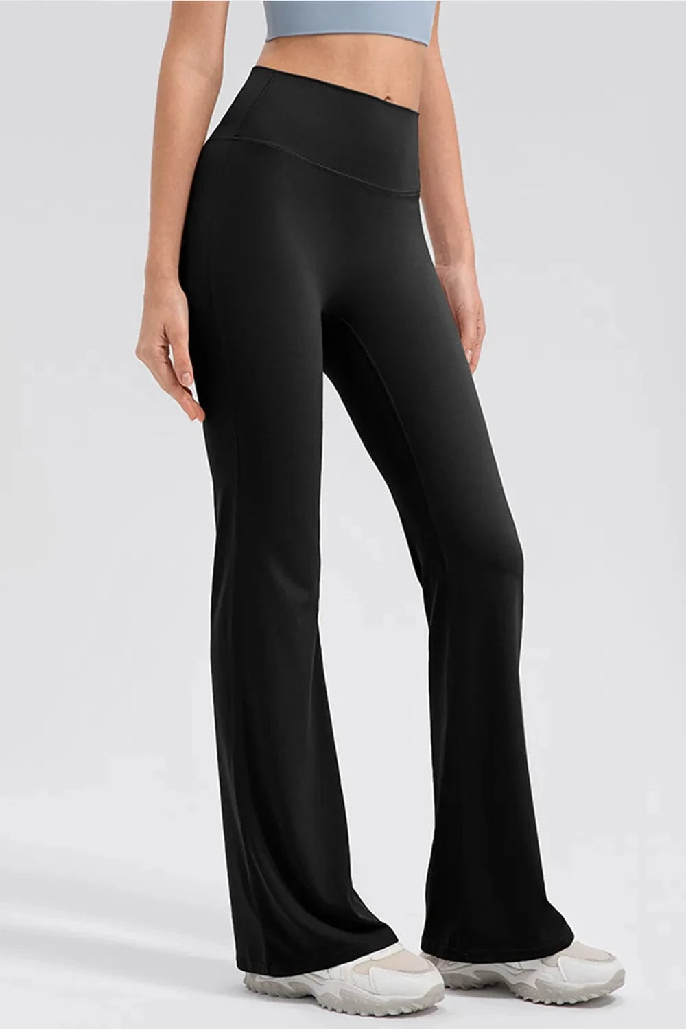 High Waist Straight Active Pants - ShalayeFashion