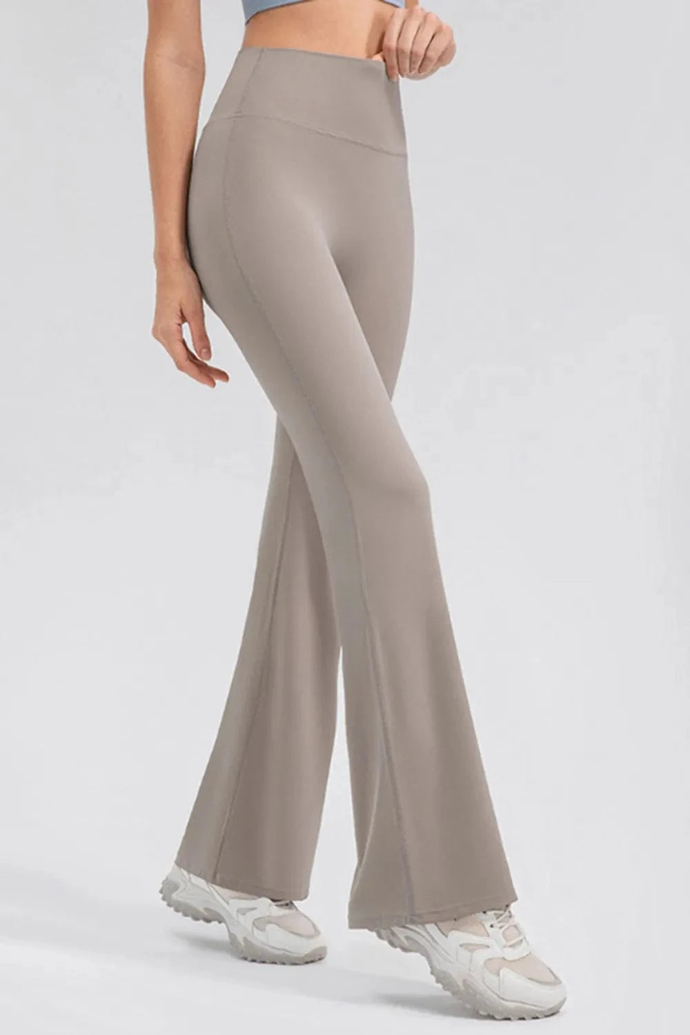 High Waist Straight Active Pants - ShalayeFashion