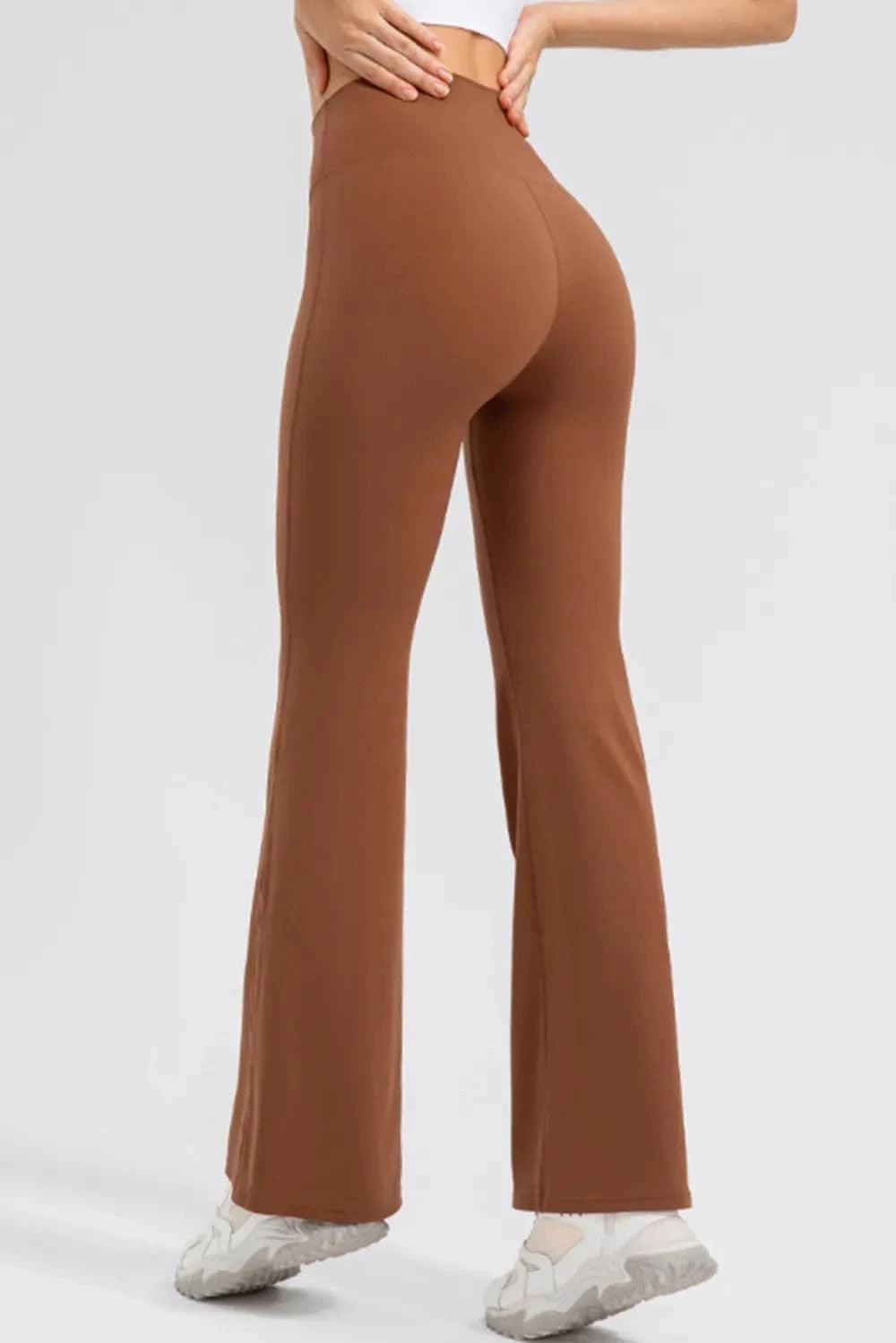 High Waist Straight Active Pants - ShalayeFashion