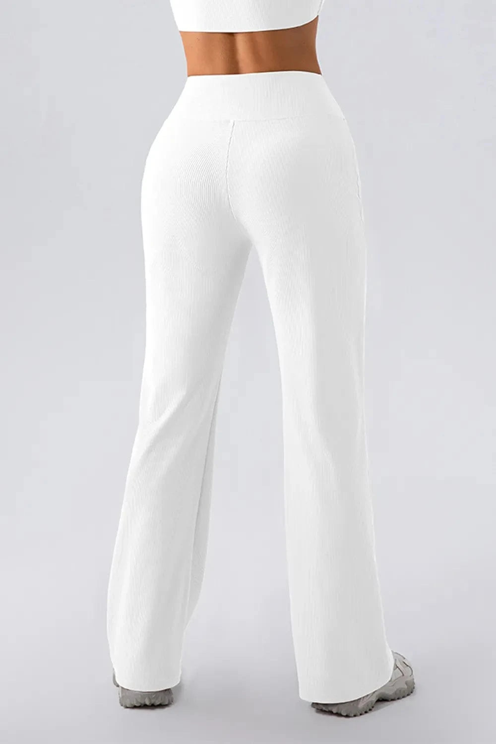 High Waist Straight Active Pants - ShalayeFashion