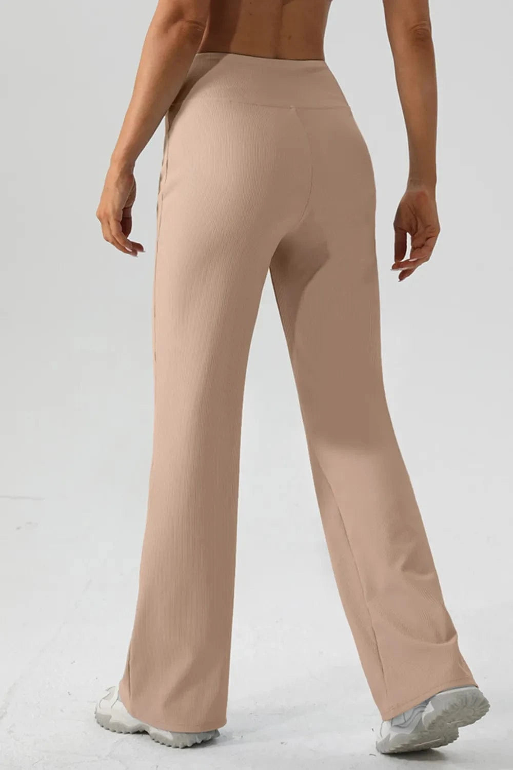 High Waist Straight Active Pants - ShalayeFashion