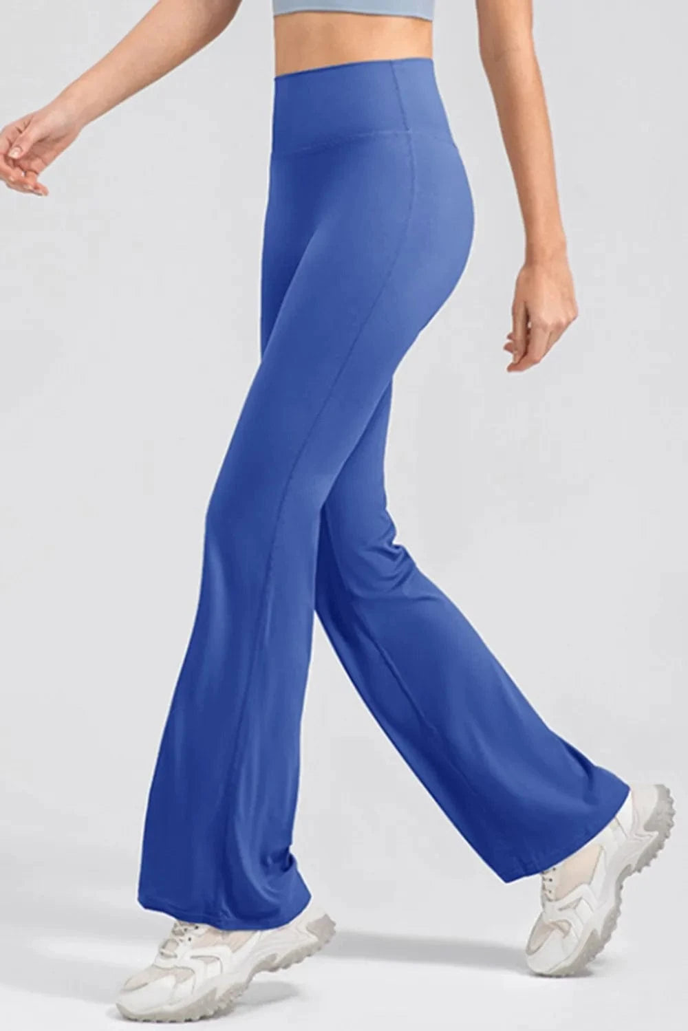 High Waist Straight Active Pants - ShalayeFashion