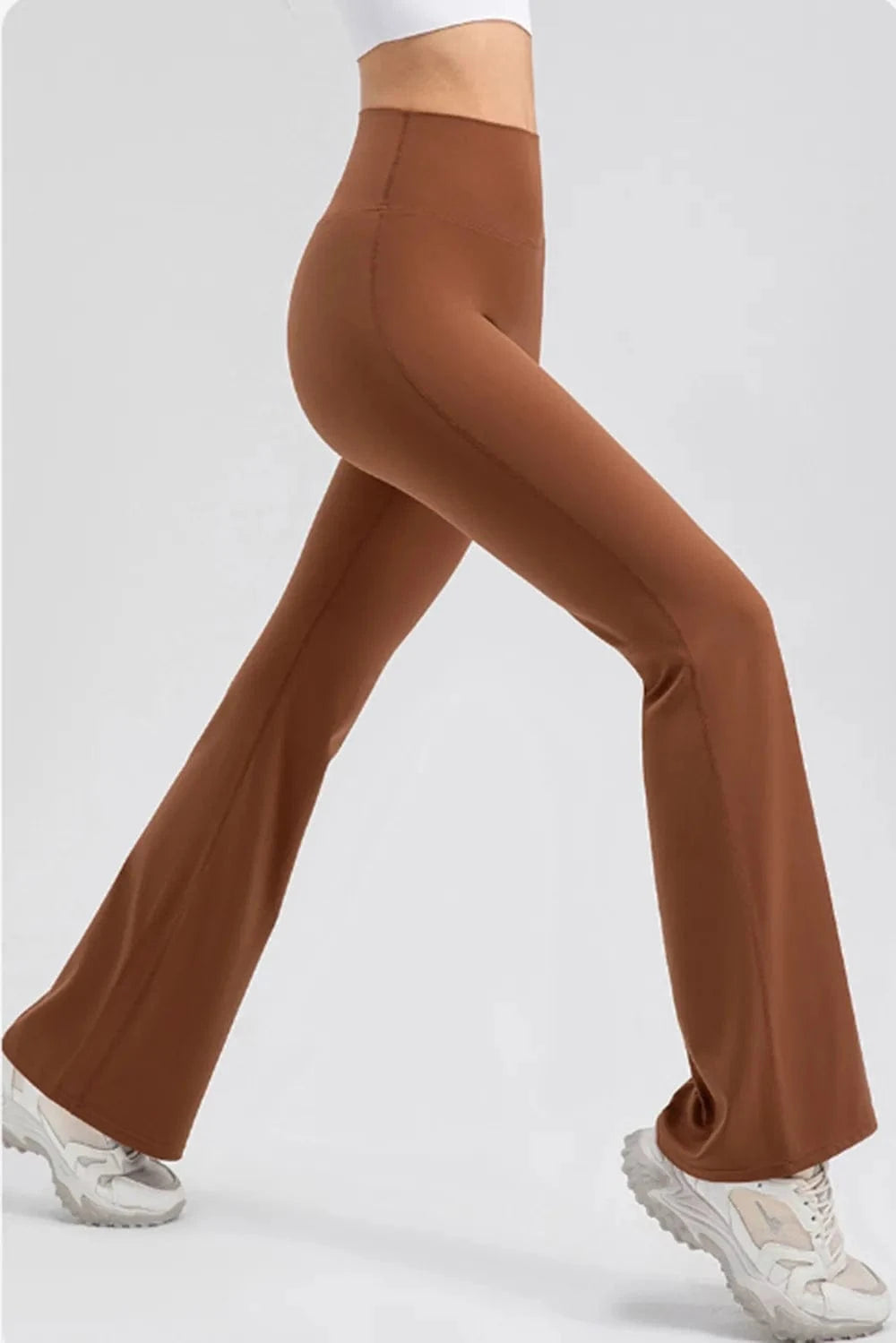 High Waist Straight Active Pants - ShalayeFashion