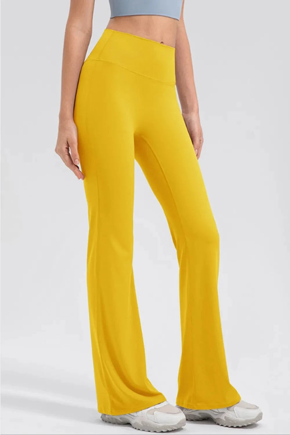 High Waist Straight Active Pants - ShalayeFashion