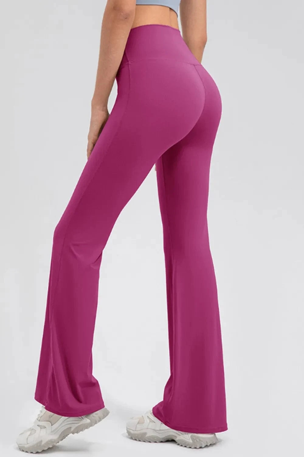High Waist Straight Active Pants - ShalayeFashion