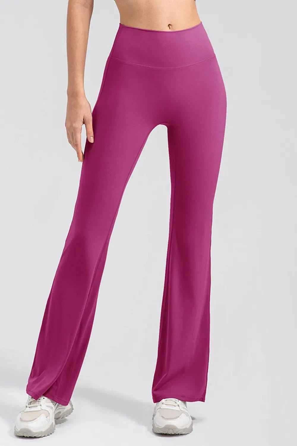High Waist Straight Active Pants - ShalayeFashion