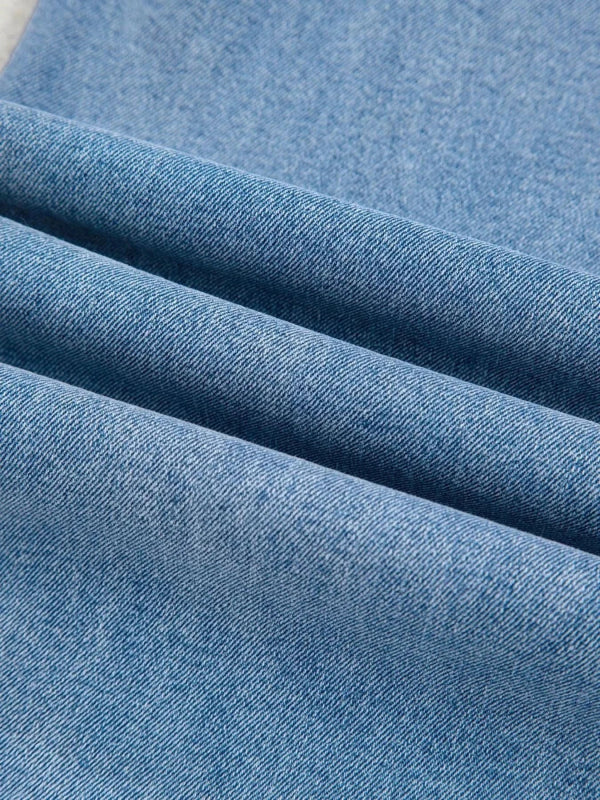 High Waisted Wide Leg Belted Jeans - ShalayeFashion