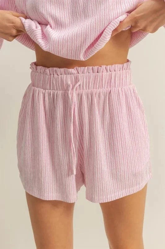 HYFVE Off Shoulder Top and Shorts Set - ShalayeFashion