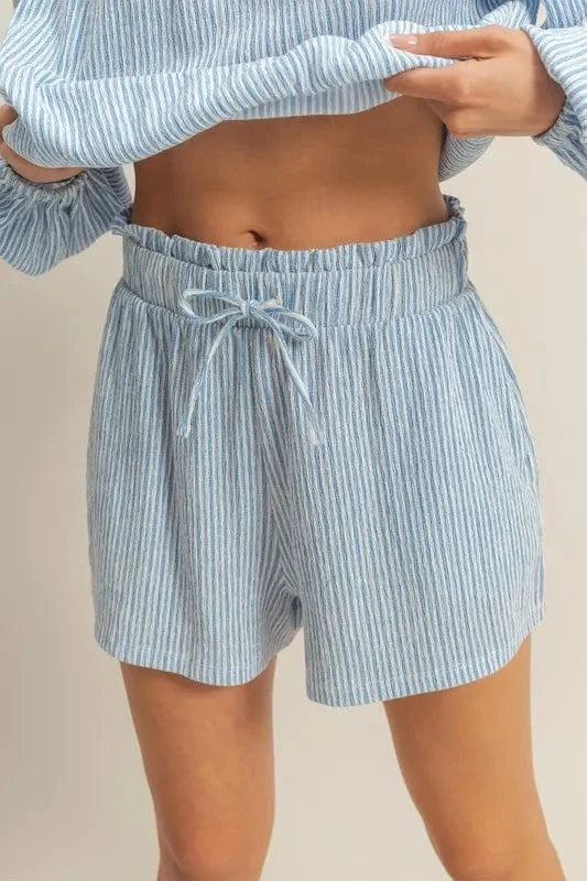 HYFVE Off Shoulder Top and Shorts Set - ShalayeFashion