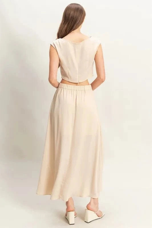 HYFVE Sleeveless Top and Maxi Skirt Set - ShalayeFashion