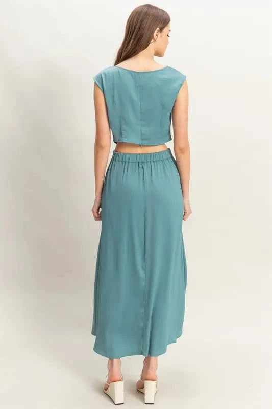 HYFVE Sleeveless Top and Maxi Skirt Set - ShalayeFashion