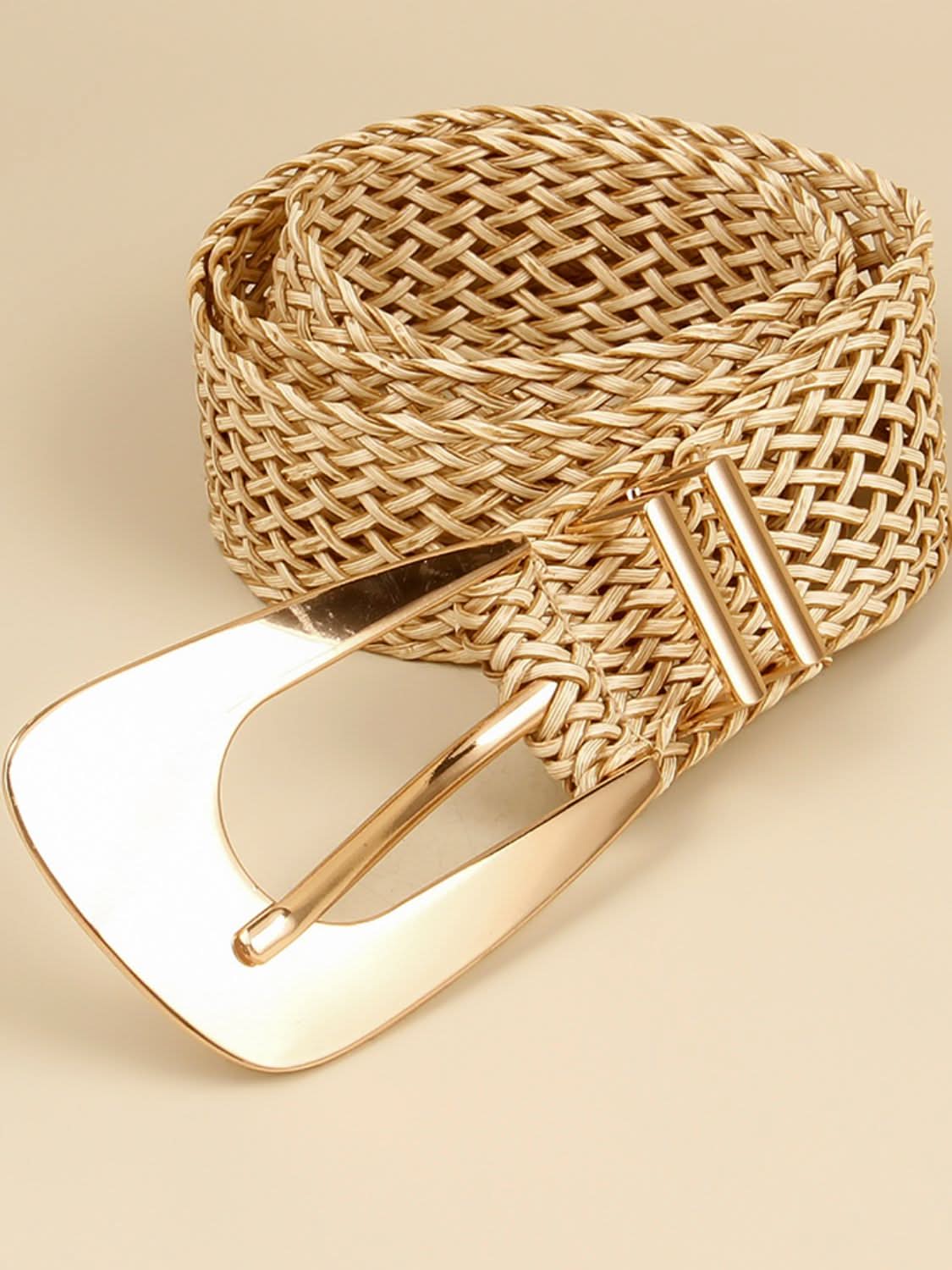 Irregular Buckle Braid Belt - ShalayeFashion