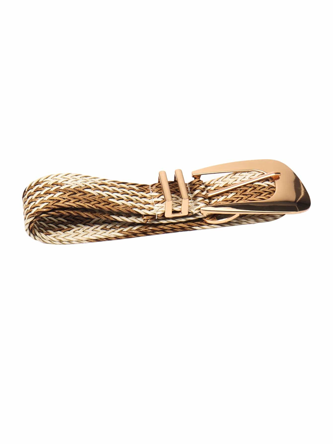 Irregular Buckle Braid Belt - ShalayeFashion