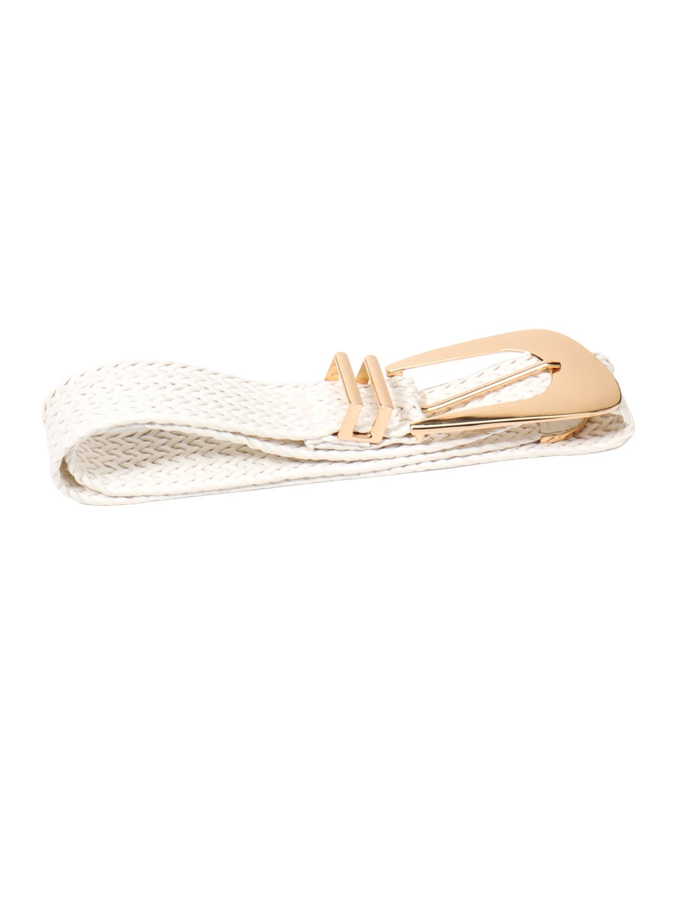 Irregular Buckle Braid Belt - ShalayeFashion