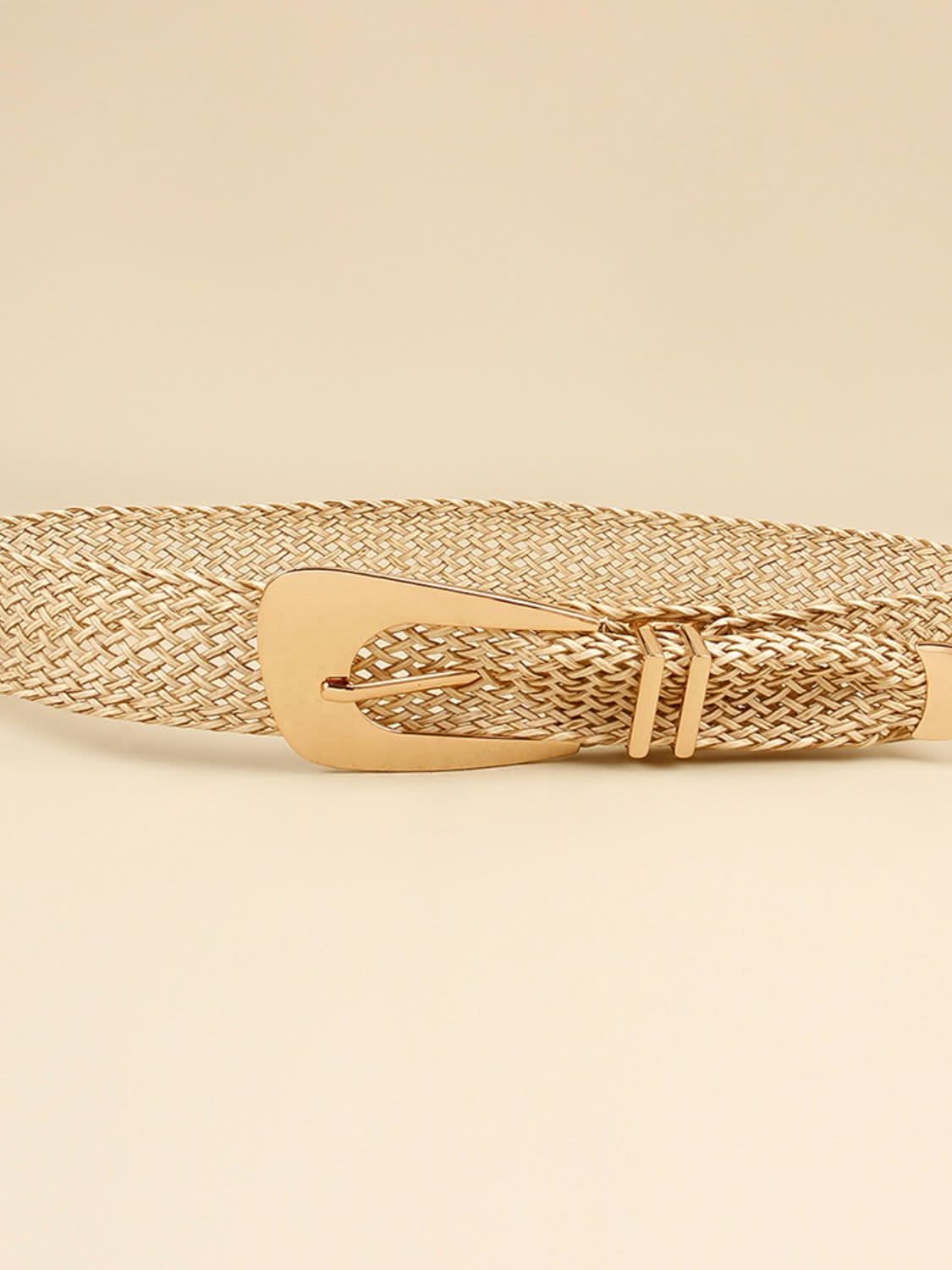 Irregular Buckle Braid Belt - ShalayeFashion