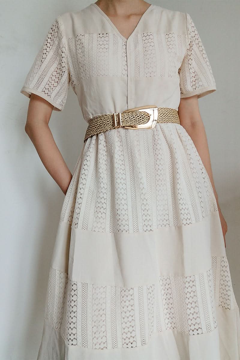 Irregular Buckle Braid Belt - ShalayeFashion