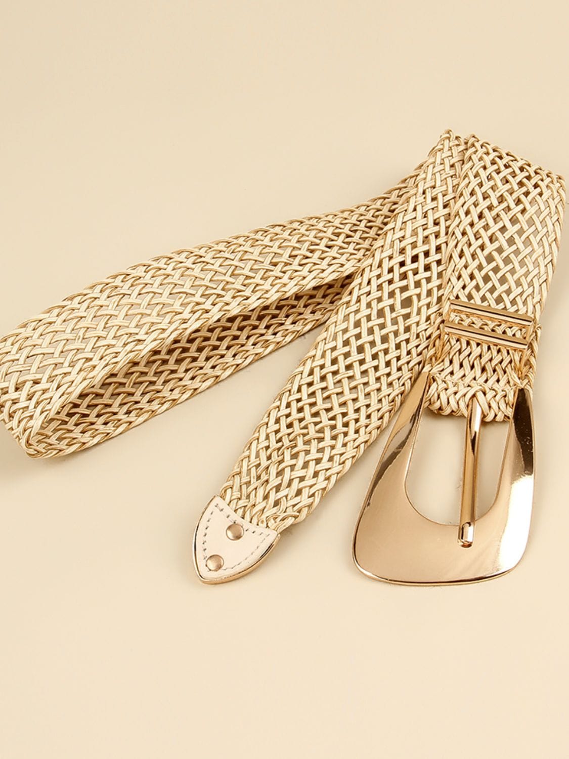 Irregular Buckle Braid Belt - ShalayeFashion