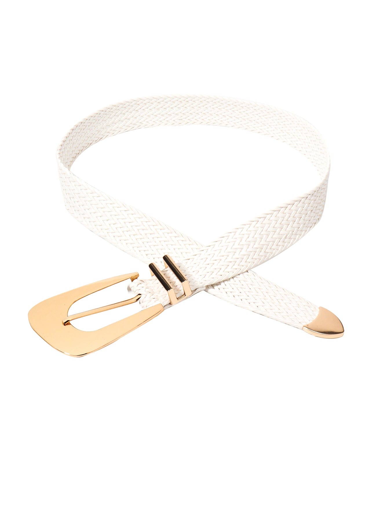Irregular Buckle Braid Belt - ShalayeFashion