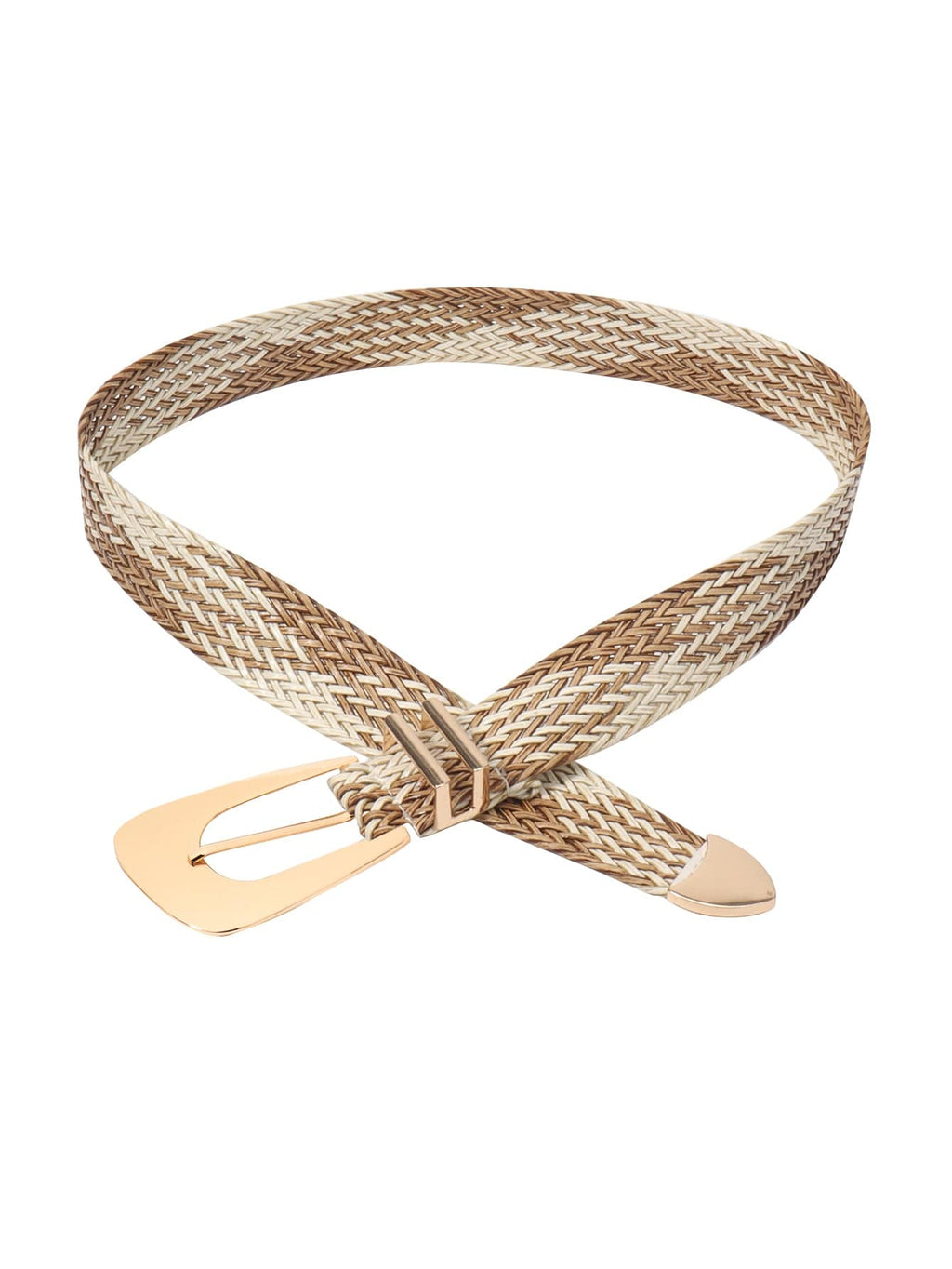 Irregular Buckle Braid Belt - ShalayeFashion