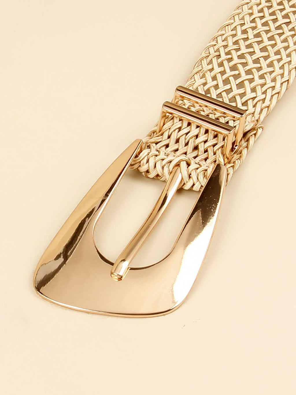 Irregular Buckle Braid Belt - ShalayeFashion