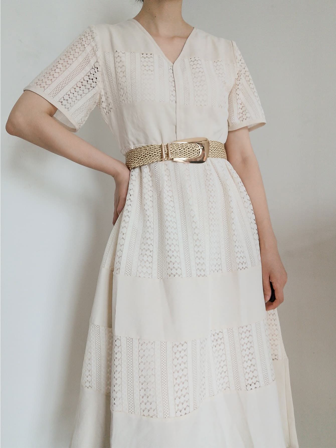 Irregular Buckle Braid Belt - ShalayeFashion