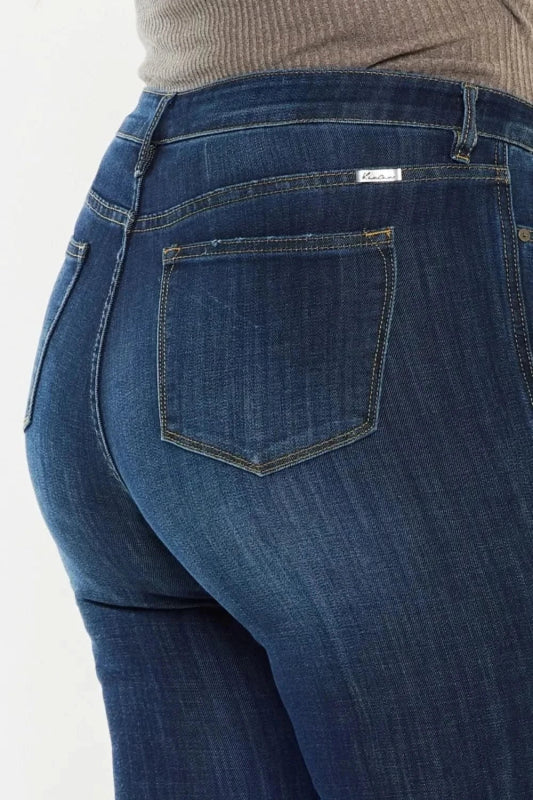 Kancan Full Size Mid Rise Flare Jeans - ShalayeFashion
