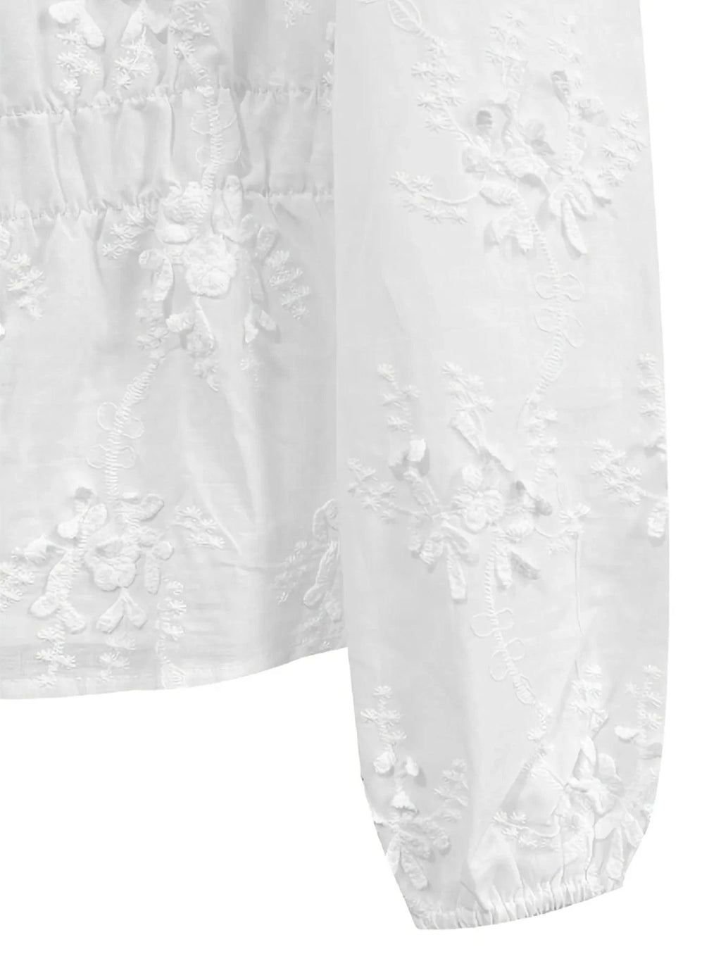 Lace Detail Button Up Shirt - ShalayeFashion