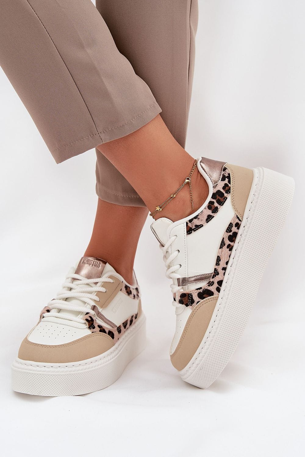 Lace - Up Platform Sneakers Women Comfort - ShalayeFashion