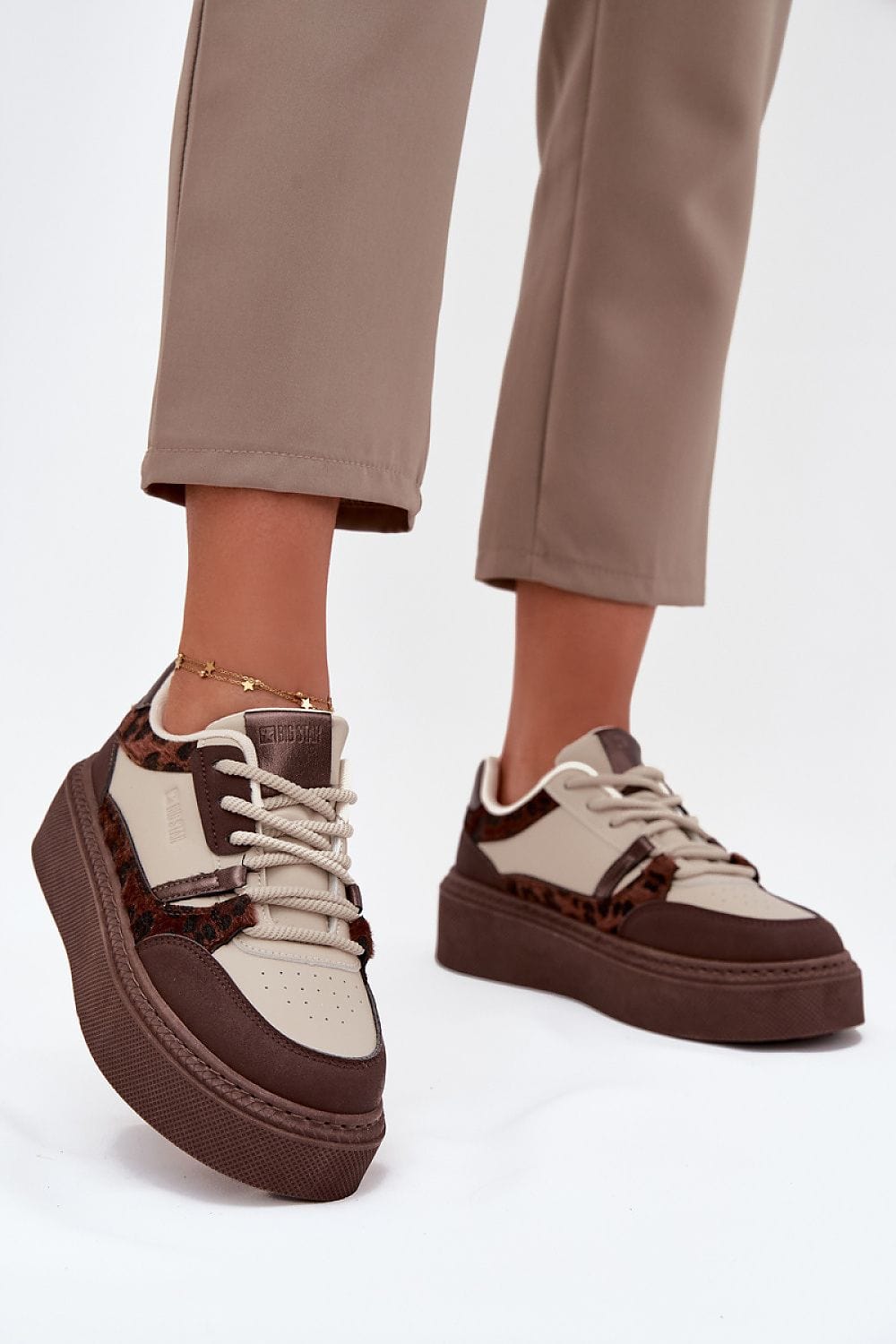 Lace - Up Platform Sneakers Women Comfort - ShalayeFashion