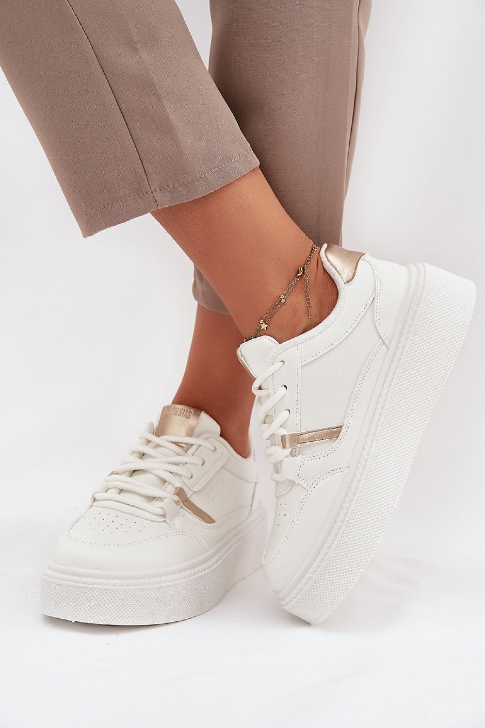 Lace - Up Platform Sneakers Women Comfort - ShalayeFashion