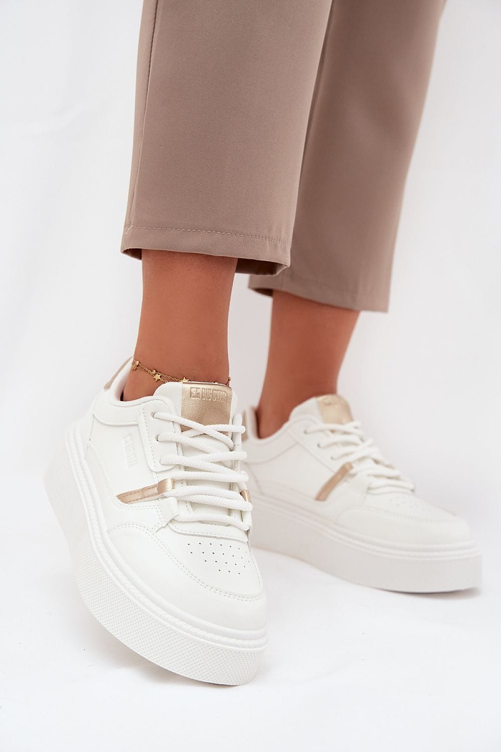 Lace - Up Platform Sneakers Women Comfort - ShalayeFashion