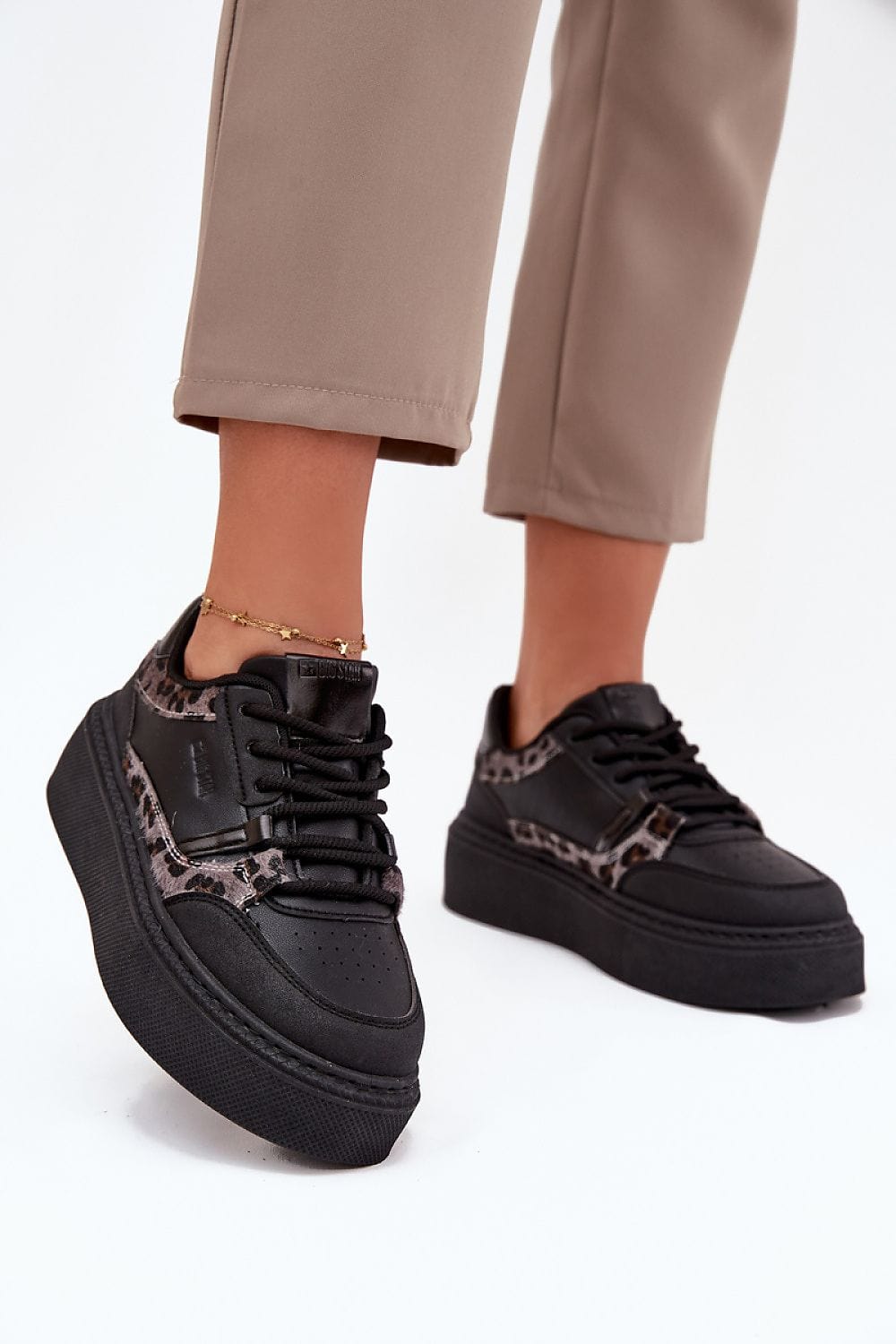 Lace - Up Platform Sneakers Women Comfort - ShalayeFashion