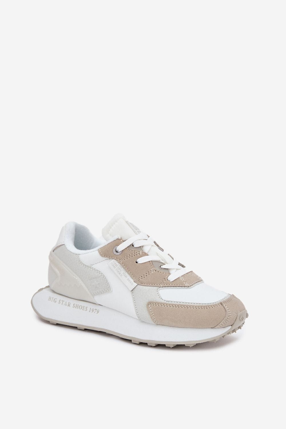 Leather Platform Sneakers Modern Design - ShalayeFashion
